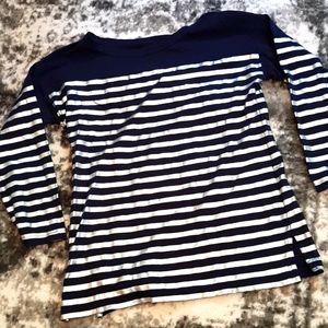 Space age silver striped shirt